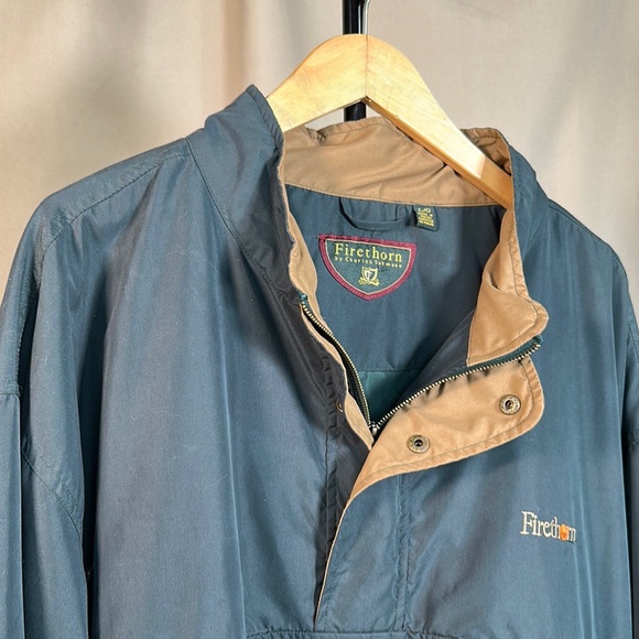 Vintage Men's Firehorn by Charles Sakmann Emerald Green Windbreaker Golf Jacket - Picture 6 of 11